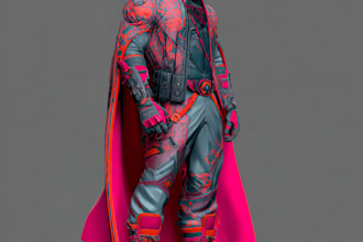 superhero character for comics