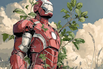 do superhero character for comics