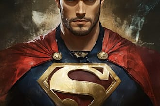 superhero character for comics