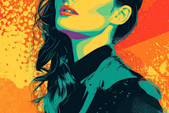 create a unique street pop art illustration