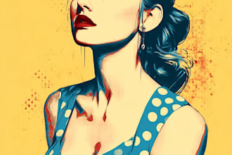 create a unique street pop art illustration