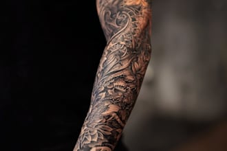 create a tattoo design of tattoo sleeve
