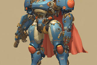 illustrate your mecha, robot and armored characters