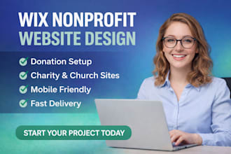 build nonprofit website, charity, church, fundraising website wth donation setup