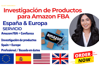 realizar investigación profesional de productos para amazon fba en españa y euro
