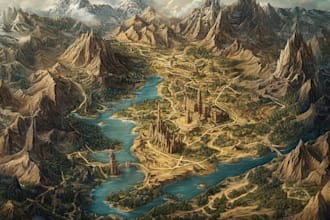 draw a custom map for fantasy