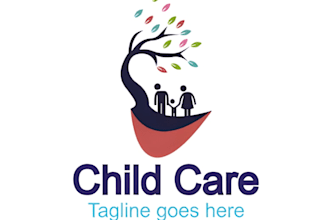 design a professional daycare, preschool, and childcare logo