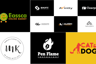 design a creative logo for amazon, shopify, ecommerce store, website