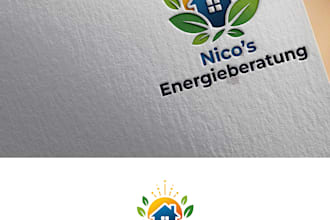 make premium energy consultant logo eco power solar