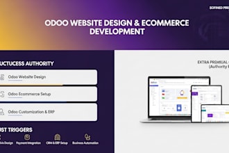 develop and customize odoo website design, ecommerce erp, CRM and odoo erp