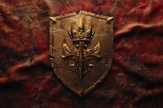 design an awesome medieval vintage fantasy logo
