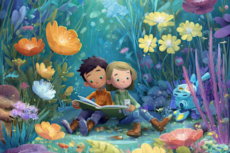 children story book illustration children story book