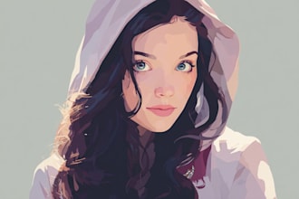 draw cartoon portrait in disney cartoon illustration