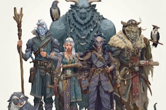 draw your dnd party