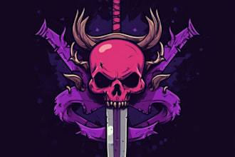 design a custom fantasy animated game logo