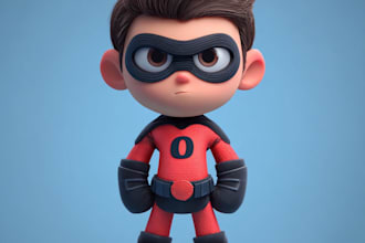 create cartoon avatar and superhero character