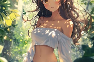draw anime fanarts and original illustrations