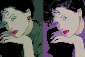 convert your photo into patrick nagel art