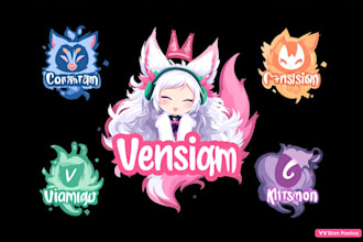 make or redesign logo for vtuber and streamer