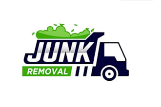 design a modern junk removal or dumpster rental logo