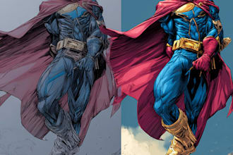 superhero character for comics