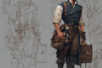character concept art and character design