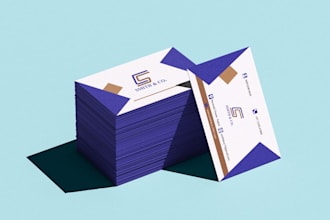 design a modern professional business card