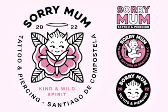 create exclusive and marvelous tattoo studio logo design