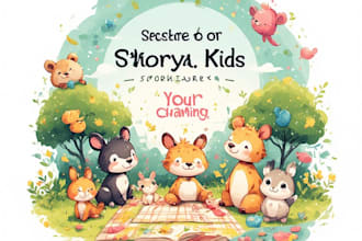 design a professional kids storybook cover