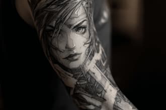 create awesome custom tattoo design for you