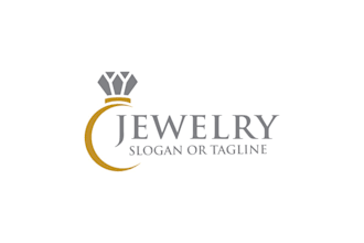 create a premium jewellery logo for necklaces, rings, and bracelets