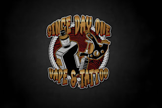 create a fantastic unique beautiful vape logo design