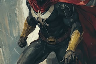 create superhero character for comics