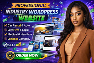 wordpress car rental law firm medical logistics company website design redesign