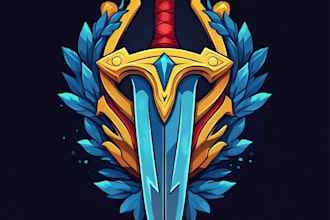 design a stunning metallic badge logo or emblem