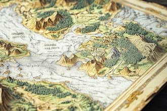 make fantasy map illustration for , novels and games