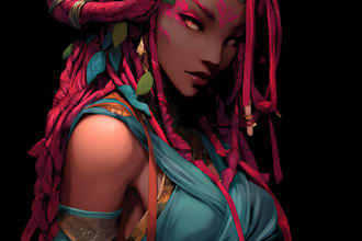 do a fantasy character fantasy character art