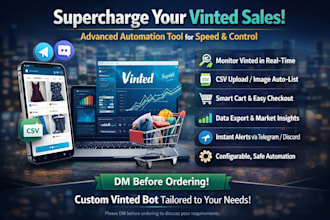 build a vinted scaping bot and listing and automation tool