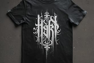 do minimalist typography t shirt design
