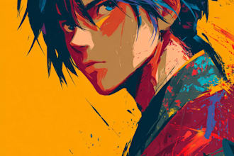 draw anime character illustration