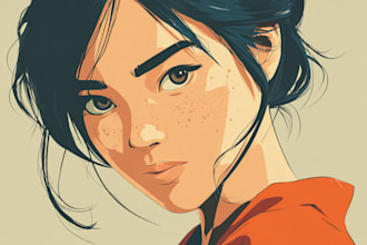draw anime character art illustration