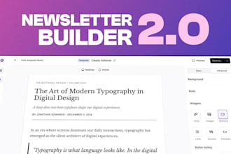 design beehiiv template editable newsletter brevo automation klaviyo integration