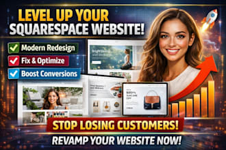 build update revamp or design squarespace membership subscription course website
