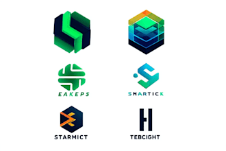 do modern minimalist tech startup and saas logo design