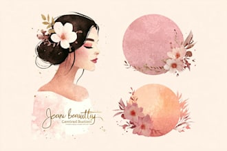 design your brand identity in feminine style