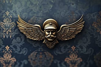 design a vintage logo, retro badge and emblem