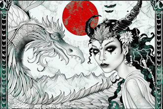 create a unique mythological artwork for you