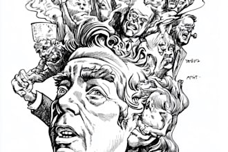 create digital political cartoon for political cartoon