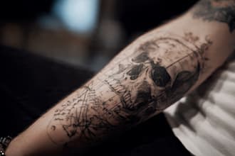 create a personalised tattoo sketch for you