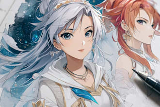 draw anime, manga or game characters